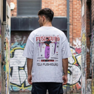 fushigurocool back printed fushiguro t shirt step into anime street style with this fushiguro inspired back printed t shirt. designed for fans who like their drip subtle in front and powerful from the back, this tee brings dark, cool energy with a bold graphic that stands out effortlessly. made from premium, breathable cotton, it delivers all day comfort with a relaxed fit—perfect for casual wear, anime meets, or everyday flex. the high quality back print ensures long lasting color and sharp detail, even after multiple washes. whether you’re an anime lover or a streetwear enthusiast, this fushiguro tee is a must have addition to your collection. key features: premium soft cotton fabric eye catching cool back print design comfortable regular fit durable, fade resistant print perfect for casual & streetwear looks style it. own it. unleash the fushiguro vibe. ⚡