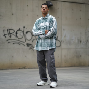 powerlook men baggy shirt